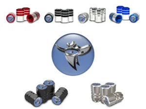 Tires Valve Caps for Bikes Glossy Finish Style